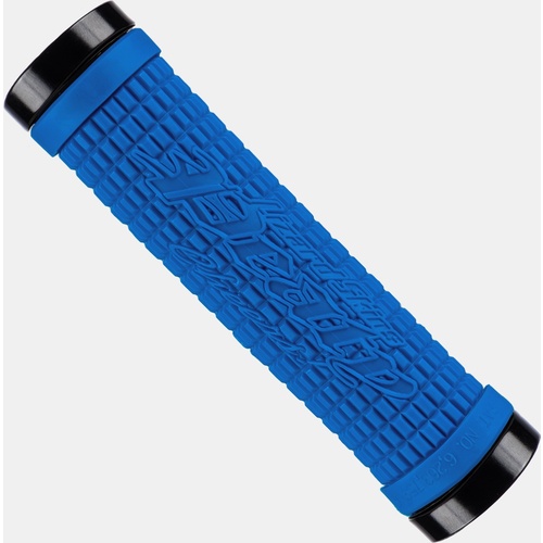 Lizard Skin Peaty Lock On Grips [Colour: Blue] [Rings: Black]